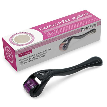 Derma Roller Facial & Hair Therapy Microneedle Hair Regrowth Beard Growth Anti Hair Loss Treatment Thinning