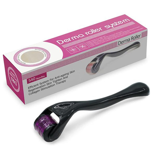 Derma Roller Facial & Hair Therapy Microneedle Hair Regrowth Beard Growth Anti Hair Loss Treatment Thinning