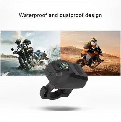 MotoCharge Pro – USB Charger with Compass (Waterproof, 36–105V)
