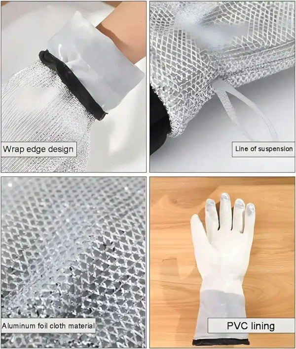 Wire Dishwashing Gloves (pair)