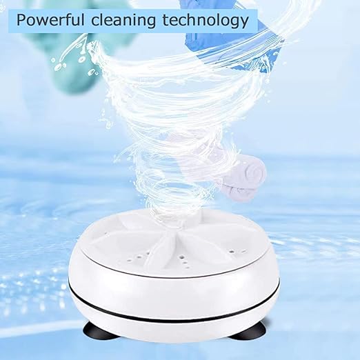 Mini Washing Machine Portable Ultrasonic Turbine Washer